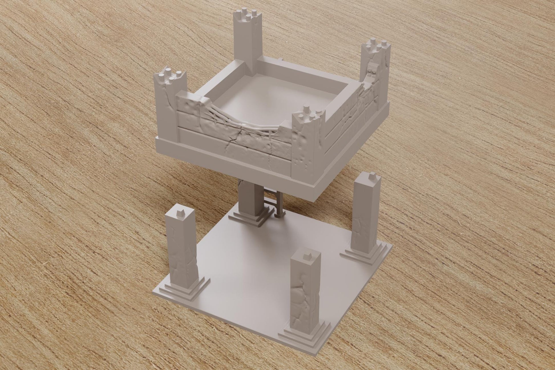 Wargaming Terrain Abandoned Concrete Frame Various Scales Historical Wargaming Modern (US tariffs are pre-paid by us)