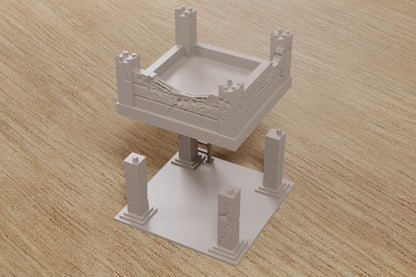 Wargaming Terrain Abandoned Concrete Frame Various Scales Historical Wargaming Modern (US tariffs are pre-paid by us)
