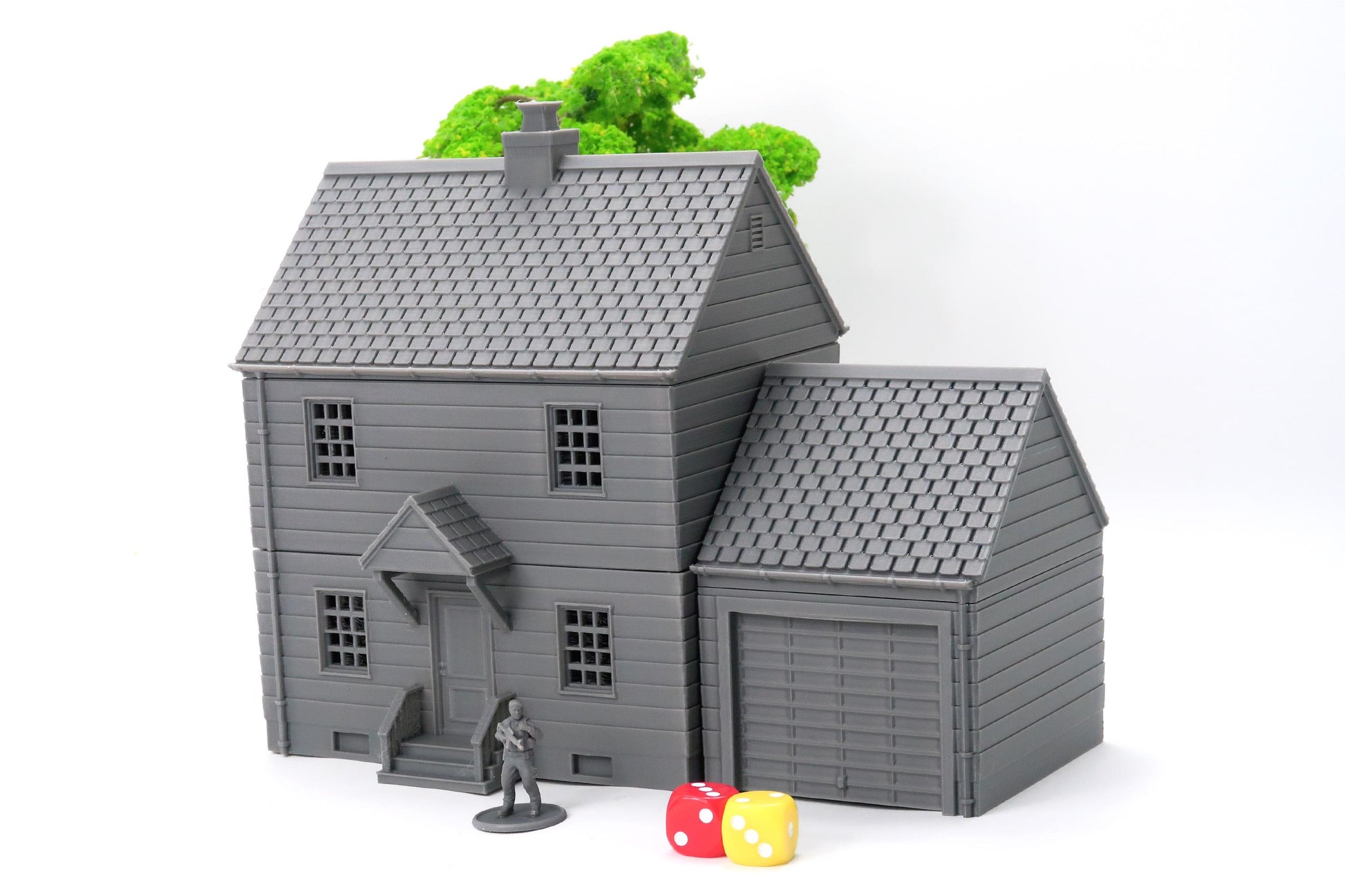 Wargaming Terrain American Classic Suburban House with Garage DS2 Various Scales Historical Wargaming Modern (US tariffs are pre-paid by us)