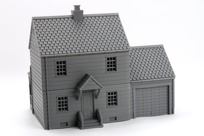 Wargaming Terrain American Classic Suburban House with Garage DS2 Various Scales Historical Wargaming Modern (US tariffs are pre-paid by us)