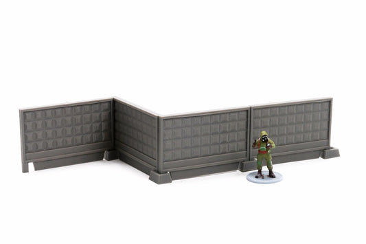 Wargaming Terrain Soviet Era Concrete Wall Set (set of 10) Various Scales Historical Wargaming Modern (US tariffs are pre-paid by us)