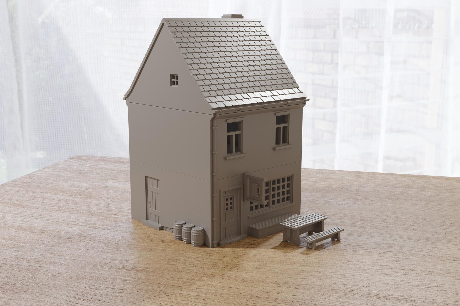 Wargaming Terrain German Bierlokal (pub) Various Scales Historical Wargaming Modern WWII (US tariffs are pre-paid by us)