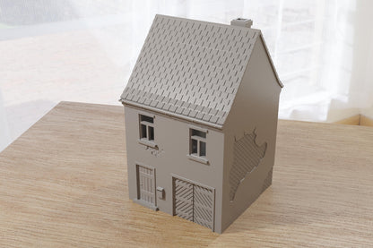 Wargaming Terrain German House DST3 Various Scales Historical Wargaming Modern WWII (US tariffs are pre-paid by us)