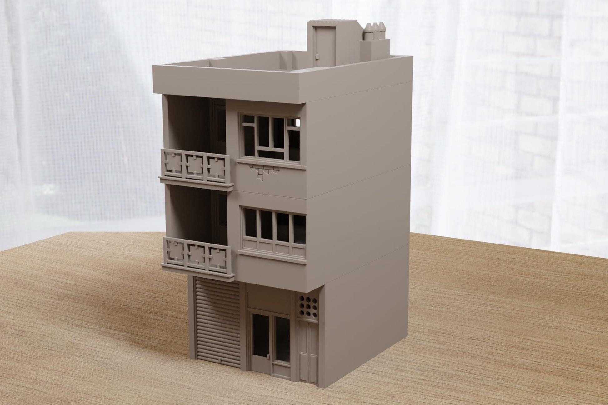 Wargaming Terrain Modern Arab Urban Building 3 Various Scales Historical Wargaming Modern (US tariffs are pre-paid by us)