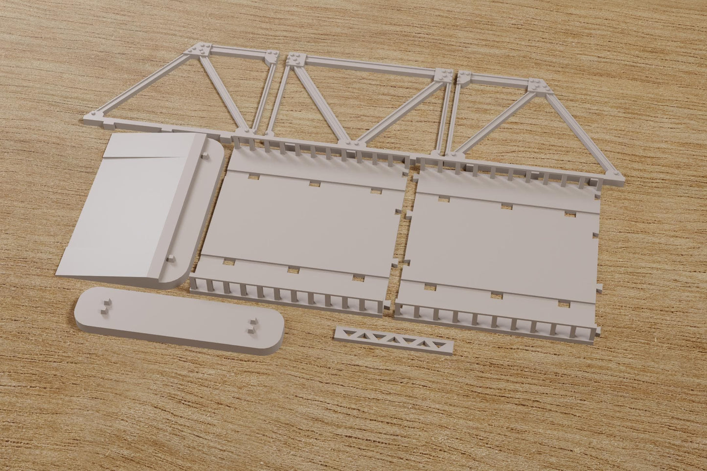 Wargaming Terrain Pratt Truss Bridge Various Scales Historical Wargaming Modern WWII (US tariffs are pre-paid by us)