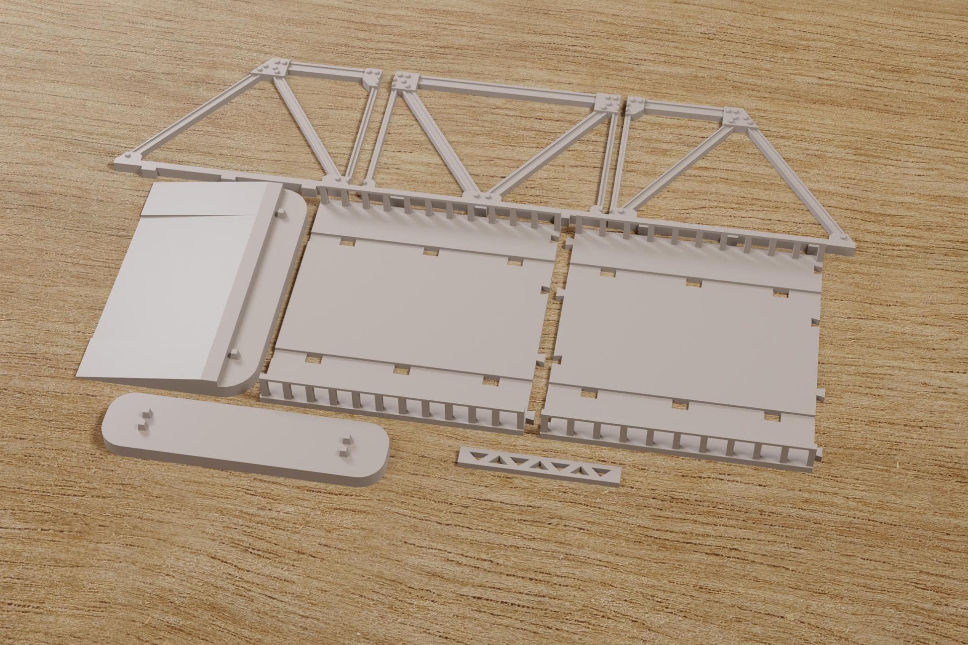 Wargaming Terrain Pratt Truss Bridge Various Scales Historical Wargaming Modern WWII (US tariffs are pre-paid by us)