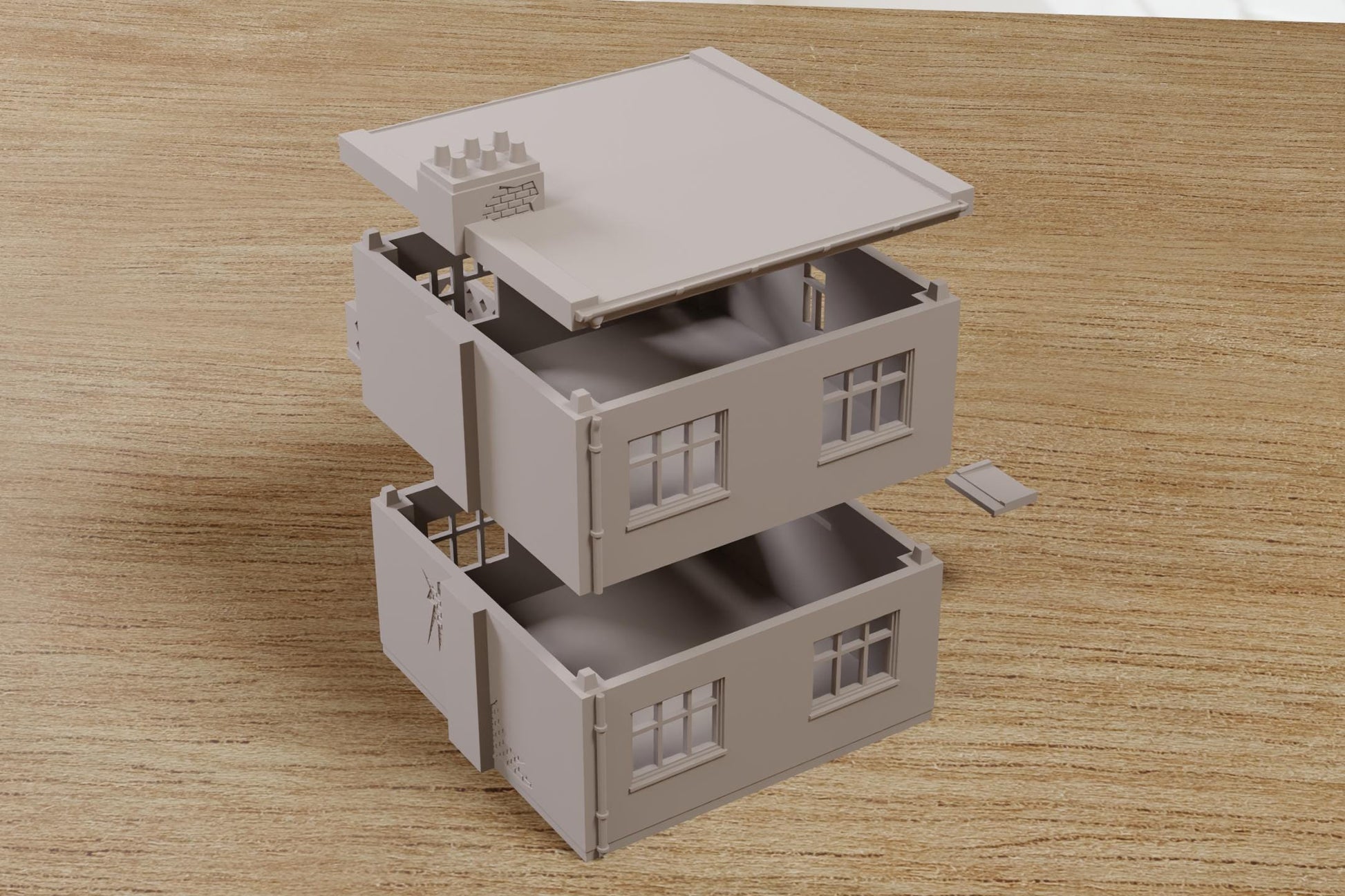 Wargaming Terrain Eastern European Soviet Block House T2 Various Scales Historical Wargaming Modern Cold War (US tariffs are pre-paid by us)