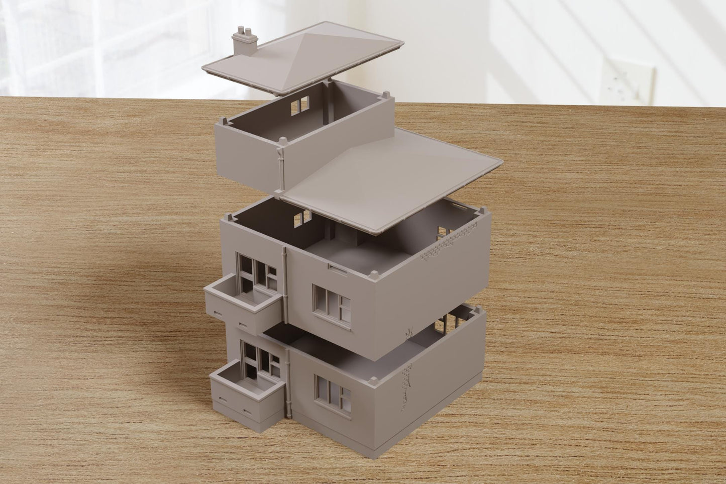Wargaming Terrain Eastern European Soviet Block House T4 Various Scales Historical Wargaming Modern Cold War (US tariffs are pre-paid by us)