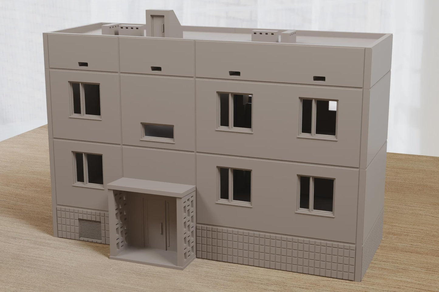 Wargaming Terrain Eastern European Soviet Block Apartments Type 2 Various Scales Historical Wargaming Modern (US tariffs are pre-paid by us)