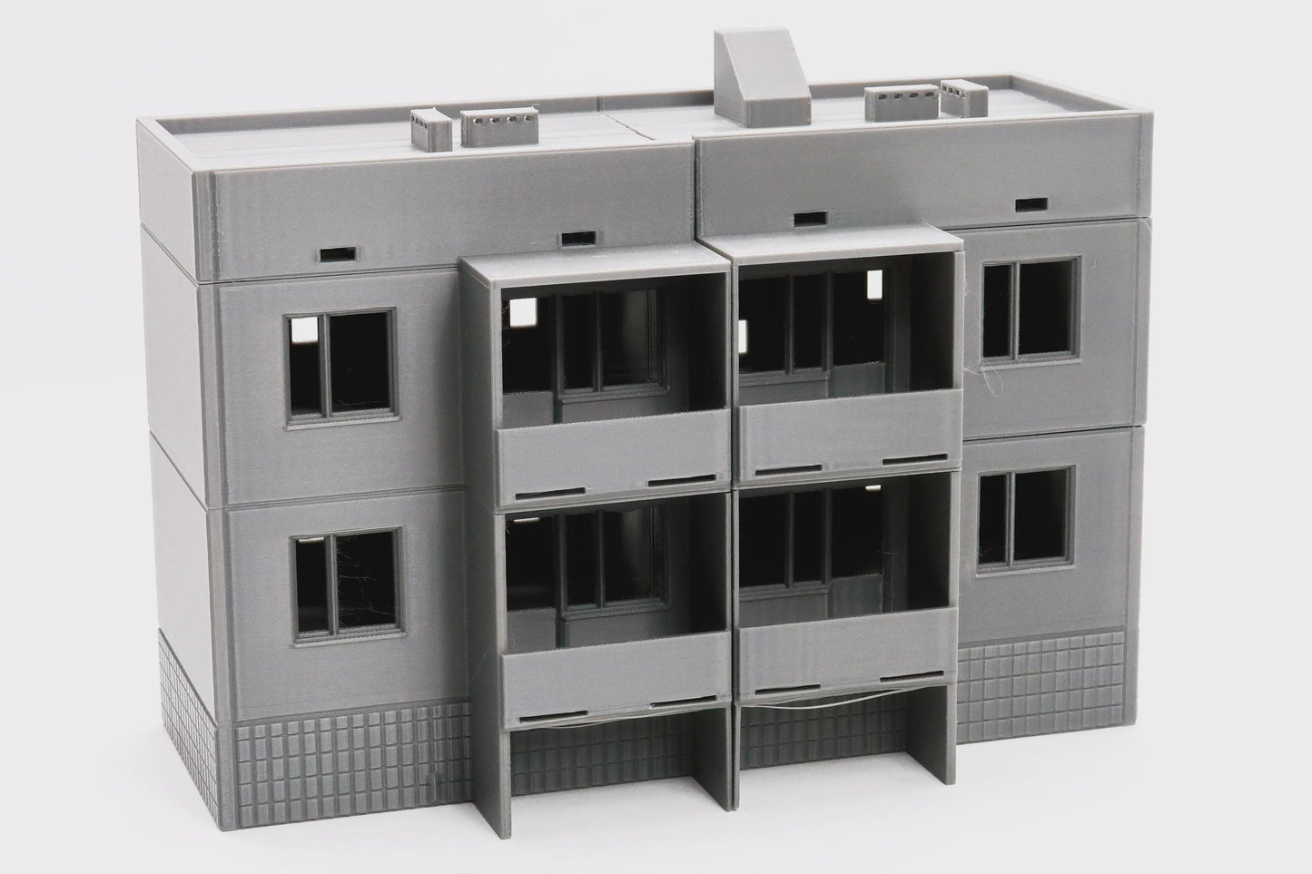Wargaming Terrain Eastern European Soviet Block Apartments Type 2 Various Scales Historical Wargaming Modern (US tariffs are pre-paid by us)