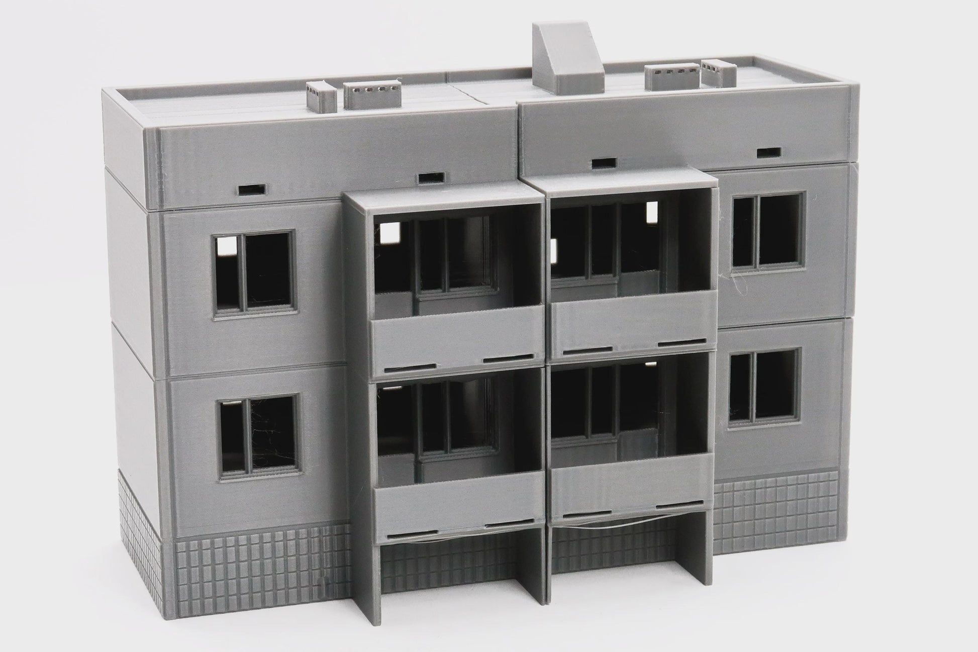 Wargaming Terrain Eastern European Soviet Block Apartments Type 2 Various Scales Historical Wargaming Modern (US tariffs are pre-paid by us)