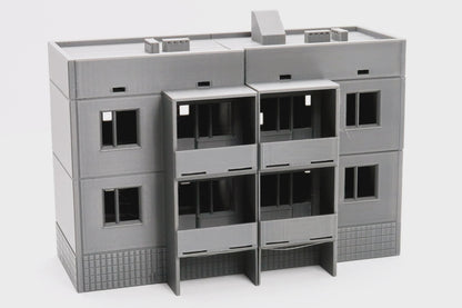 Wargaming Terrain Eastern European Soviet Block Apartments Type 2 Various Scales Historical Wargaming Modern (US tariffs are pre-paid by us)