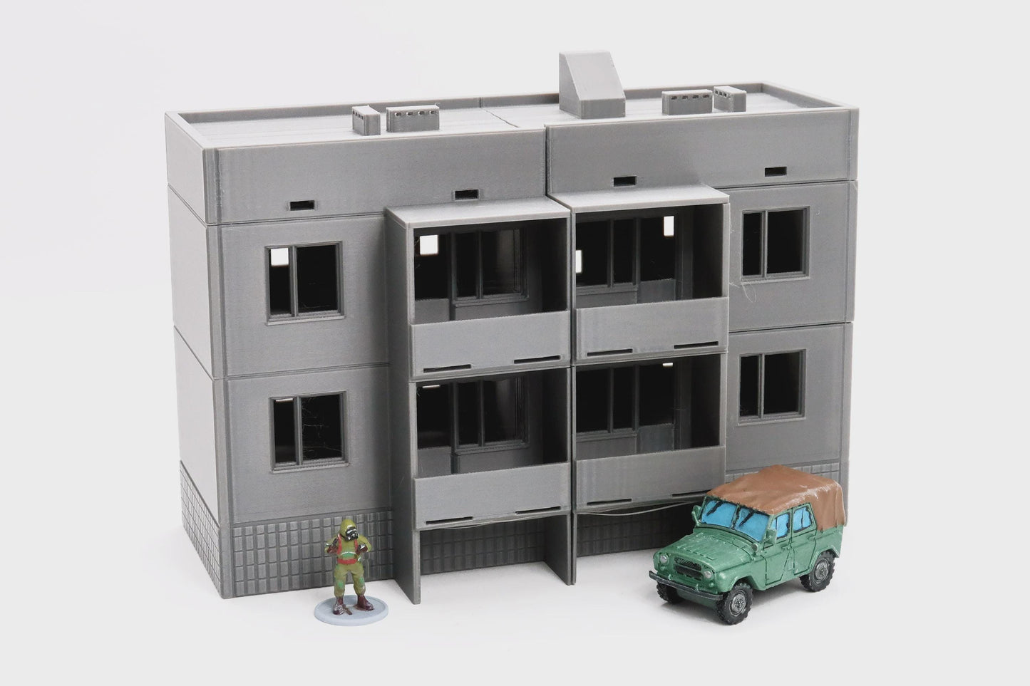 Wargaming Terrain Eastern European Soviet Block Apartments Type 2 Various Scales Historical Wargaming Modern (US tariffs are pre-paid by us)