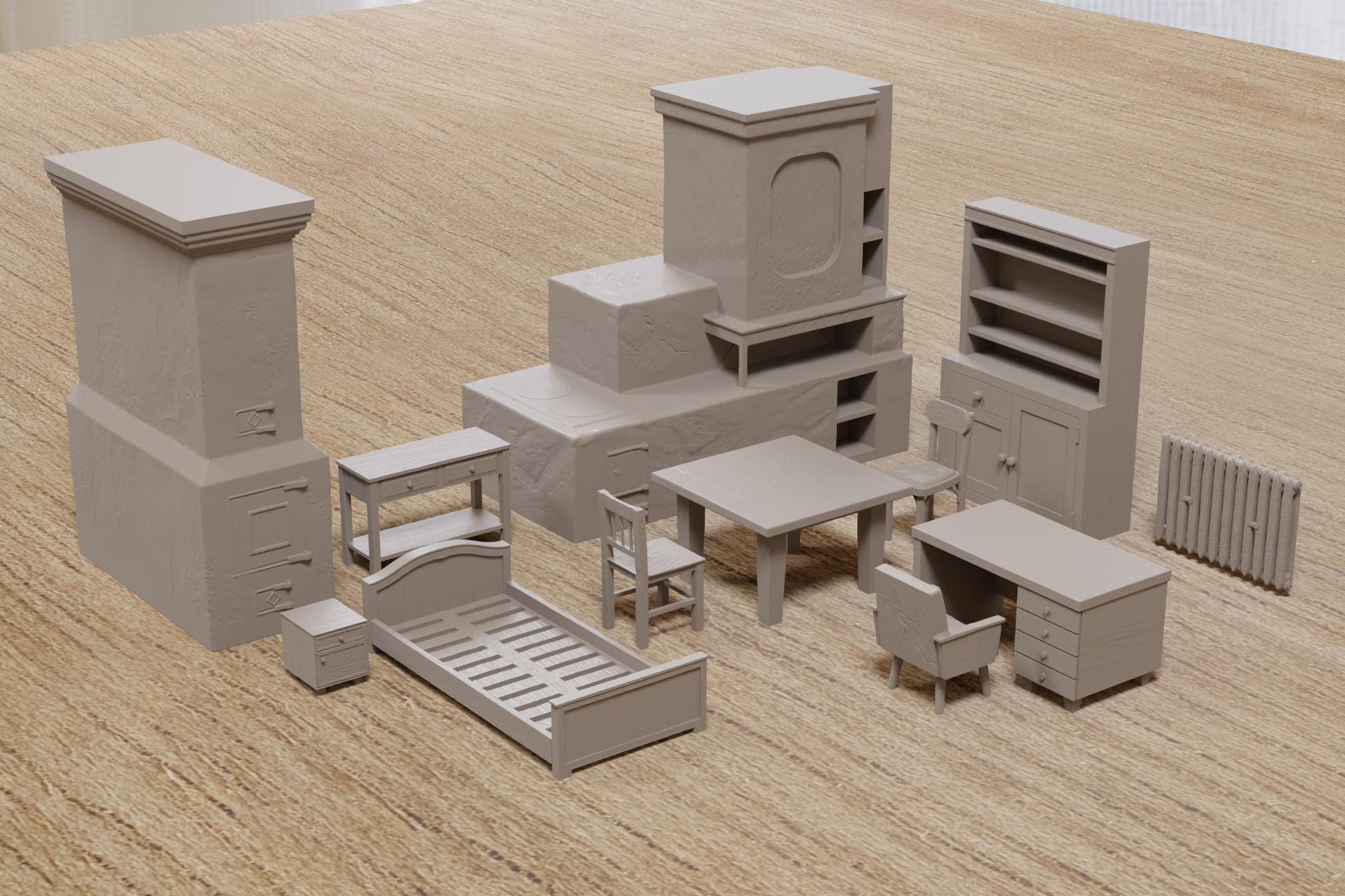 Wargaming Terrain Soviet Era Furniture Pack Various Scales Historical Wargaming Modern (US tariffs are pre-paid by us)