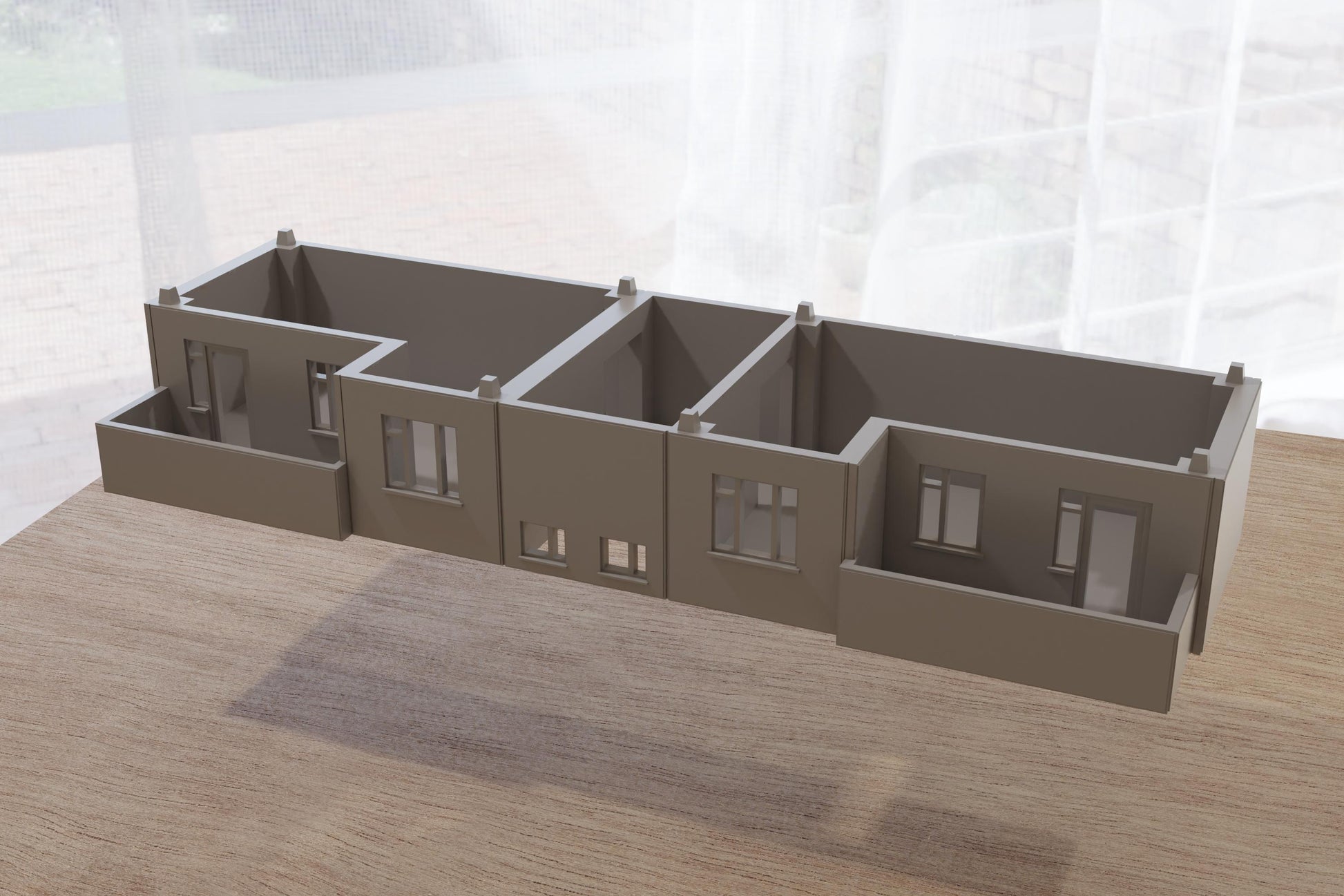 Wargaming Terrain Eastern European Apartments (3 storey,1 model) Various Scales Historical Wargaming Modern (US tariffs are pre-paid by us)