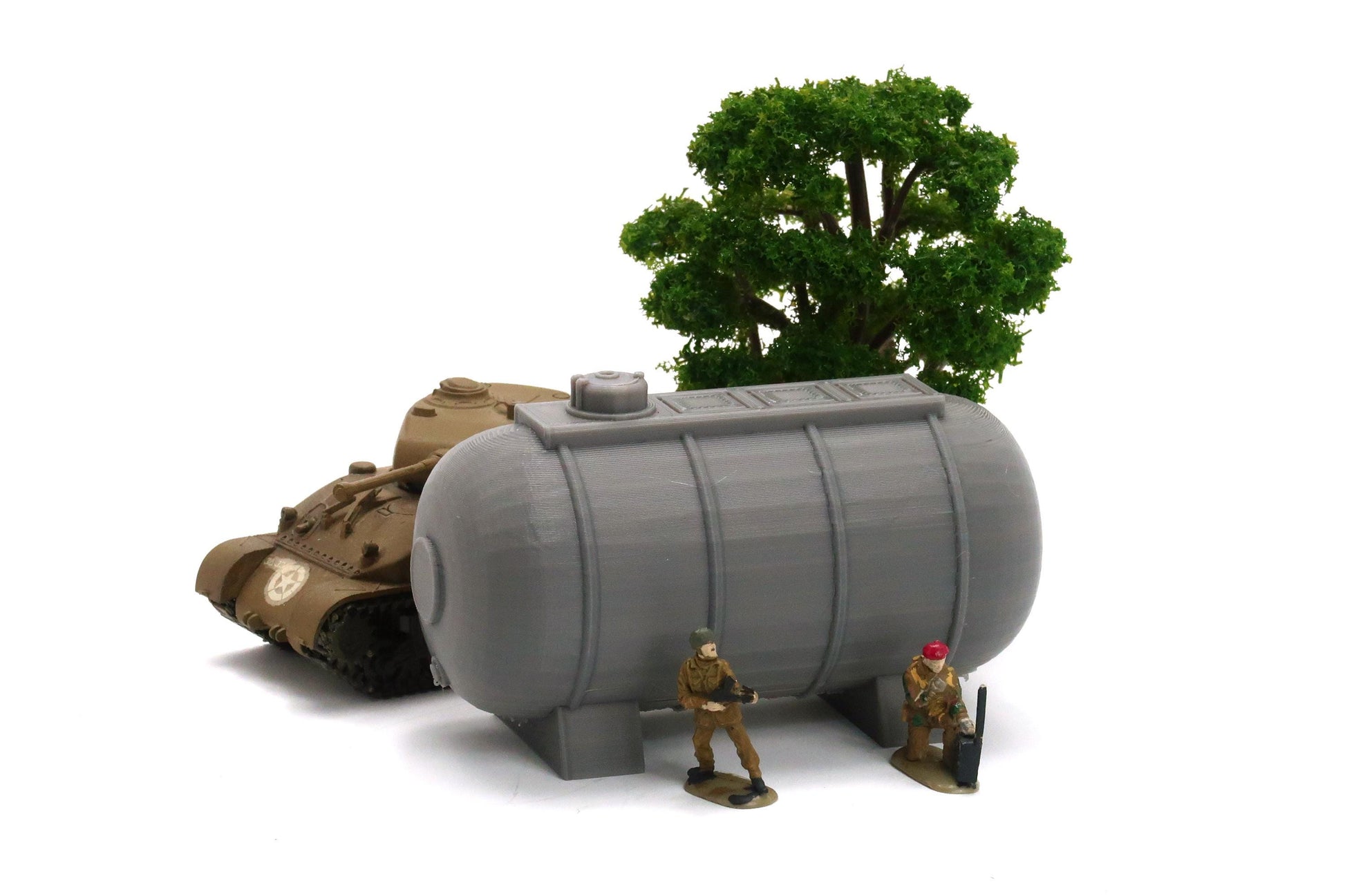 Wargaming Terrain WWII Airfield Fuel Tank Various Scales Historical Wargaming (US tariffs are pre-paid by us)