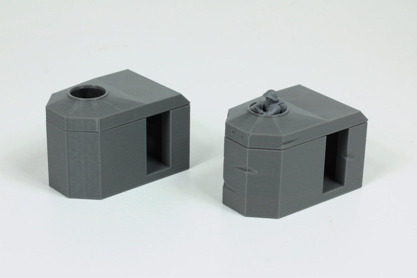 Wargaming Terrain WWII Bauform 58C Tobruk Bunker (set of 2) Various Scales Historical Wargaming (US tariffs are pre-paid by us)