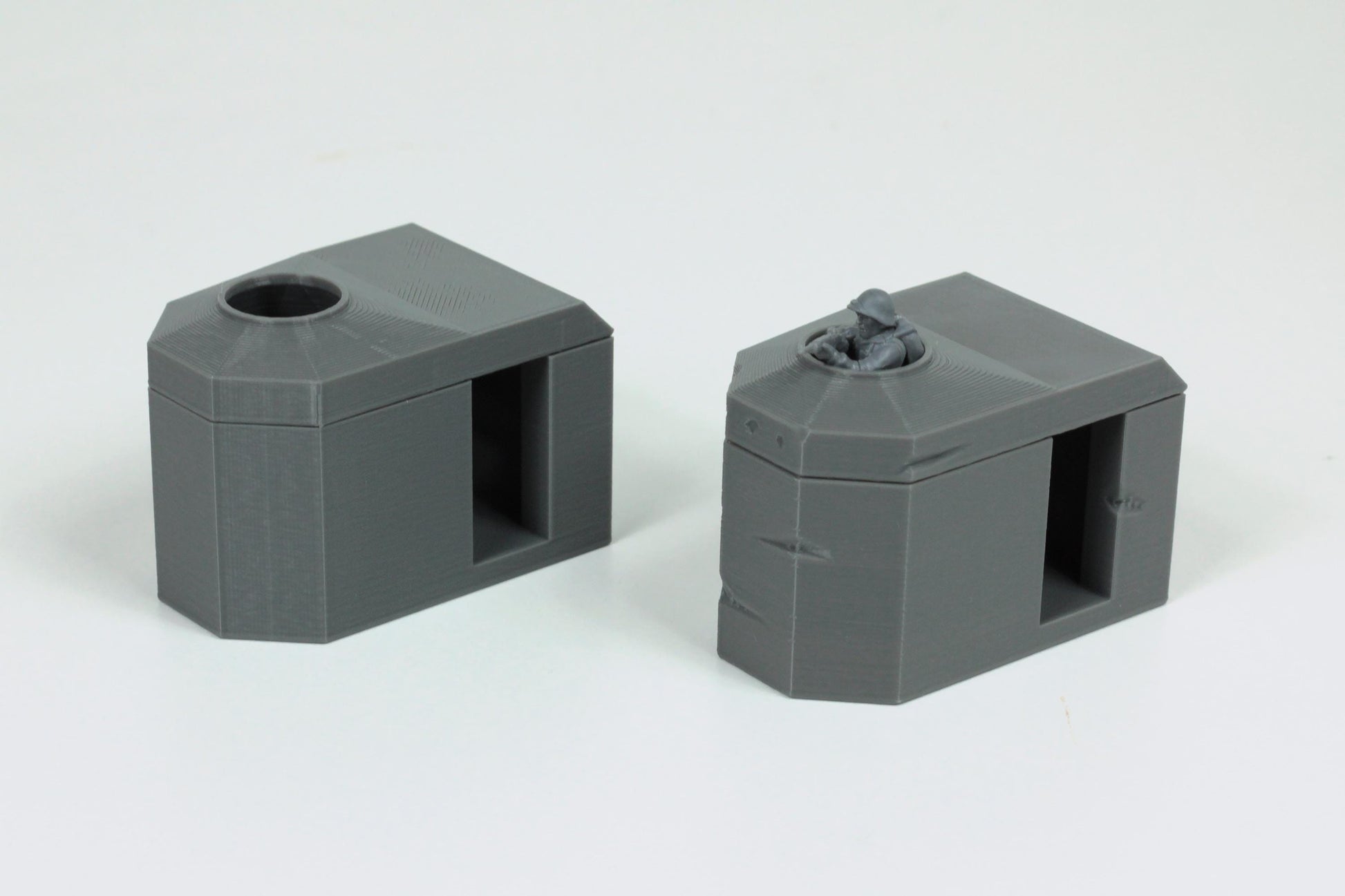 Wargaming Terrain WWII Bauform 58C Tobruk Bunker (set of 2) Various Scales Historical Wargaming (US tariffs are pre-paid by us)