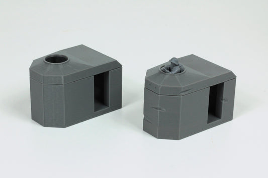 Wargaming Terrain WWII Bauform 58C Tobruk Bunker (set of 2) Various Scales Historical Wargaming (US tariffs are pre-paid by us)