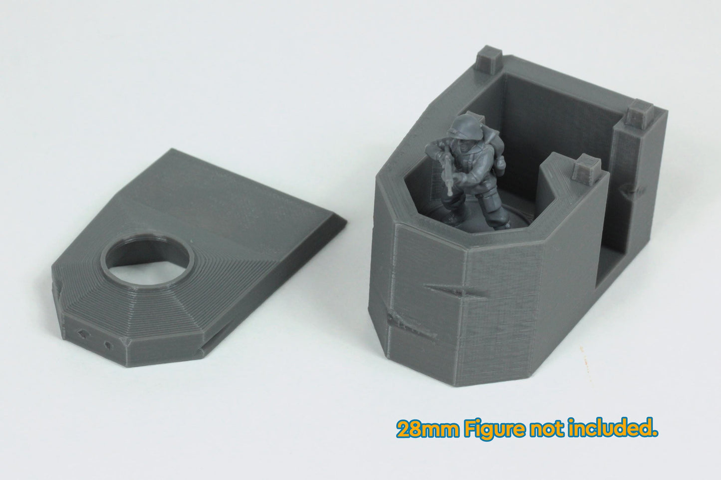 Wargaming Terrain WWII Bauform 58C Tobruk Bunker (set of 2) Various Scales Historical Wargaming (US tariffs are pre-paid by us)