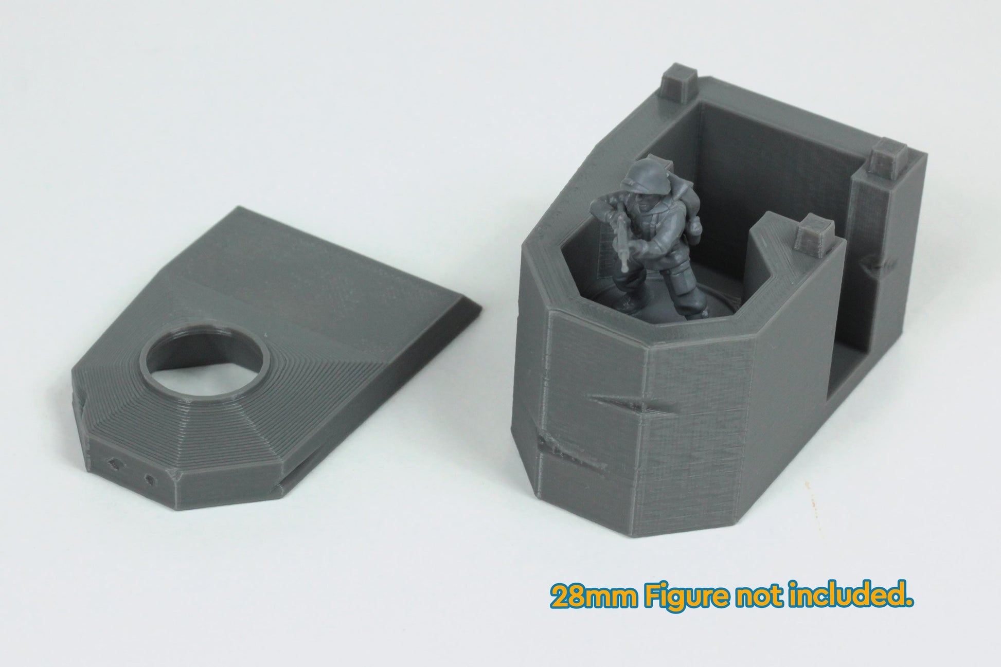 Wargaming Terrain WWII Bauform 58C Tobruk Bunker (set of 2) Various Scales Historical Wargaming (US tariffs are pre-paid by us)