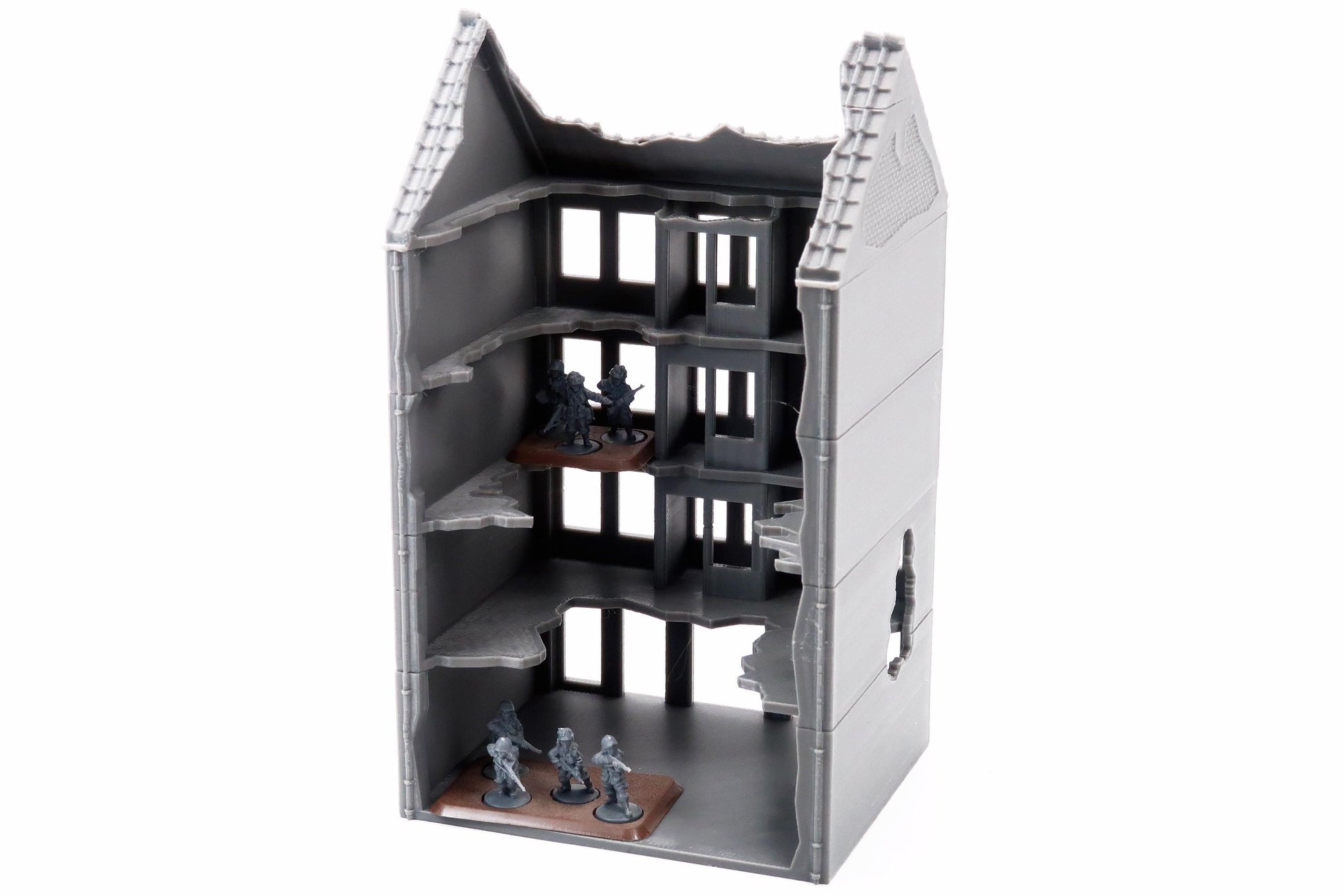 Wargaming Terrain WWII Berlin Destroyed Building Various Scales Historical Wargaming (US tariffs are pre-paid by us)