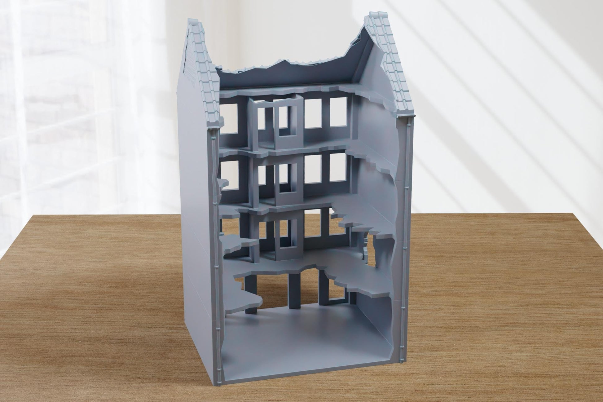 Wargaming Terrain WWII Berlin Destroyed Building Various Scales Historical Wargaming (US tariffs are pre-paid by us)