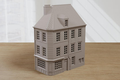 Wargaming Terrain WWII Caen Corner Building 1 Various Scales Historical Wargaming (US tariffs are pre-paid by us)