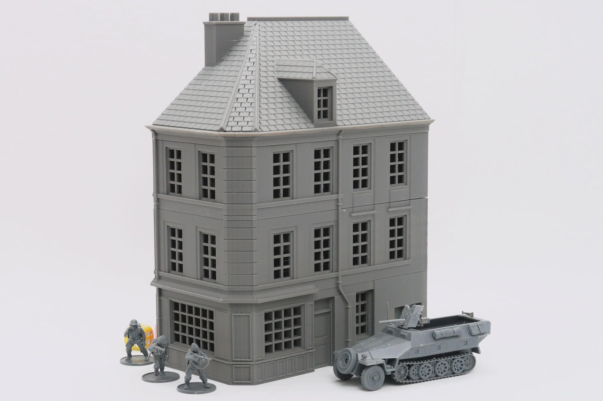 Wargaming Terrain WWII Caen Corner Building 1 Various Scales Historical Wargaming (US tariffs are pre-paid by us)