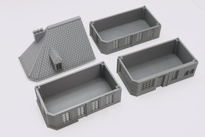 Wargaming Terrain WWII Caen Corner Building 1 Various Scales Historical Wargaming (US tariffs are pre-paid by us)