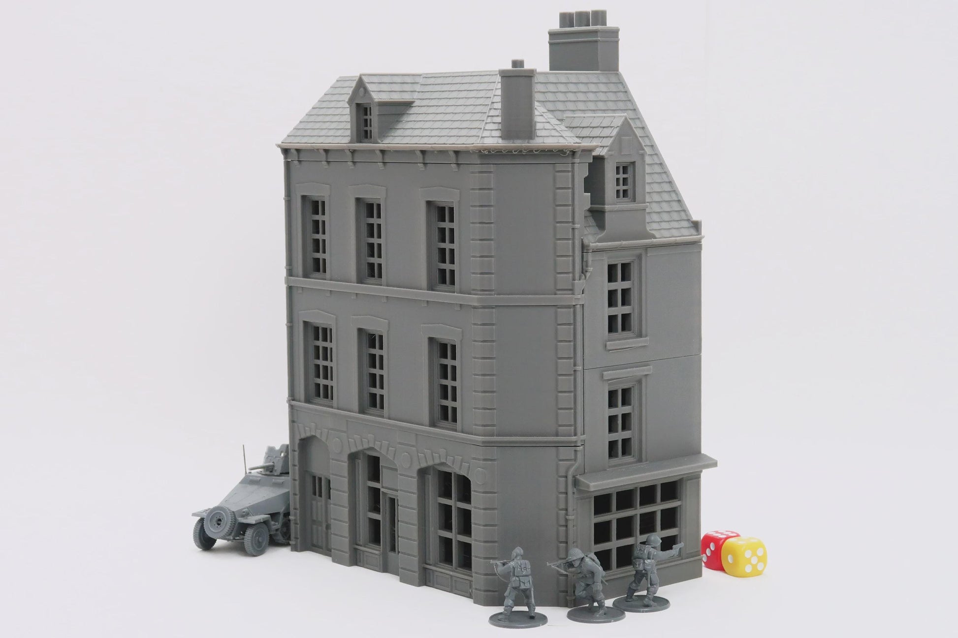 Wargaming Terrain WWII Caen Corner Building 2 Various Scales Historical Wargaming (US tariffs are pre-paid by us)