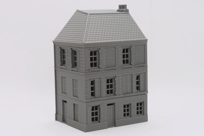 Wargaming Terrain WWII Caen Corner Building 3 Various Scales Historical Wargaming (US tariffs are pre-paid by us)