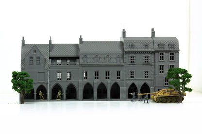 Wargaming Terrain WWII Carentan Medieval Arcades Set Various Scales Historical Wargaming (US tariffs are pre-paid by us)