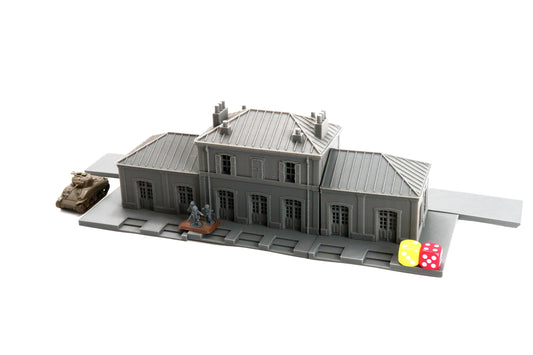 Wargaming Terrain WWII Carentan Train Station Various Scales Historical Wargaming (US tariffs are pre-paid by us)