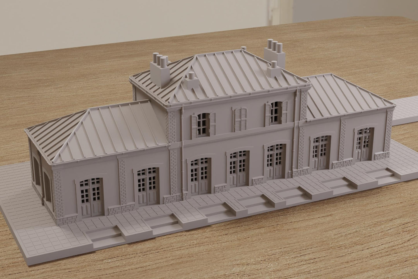 Wargaming Terrain WWII Carentan Train Station Various Scales Historical Wargaming (US tariffs are pre-paid by us)