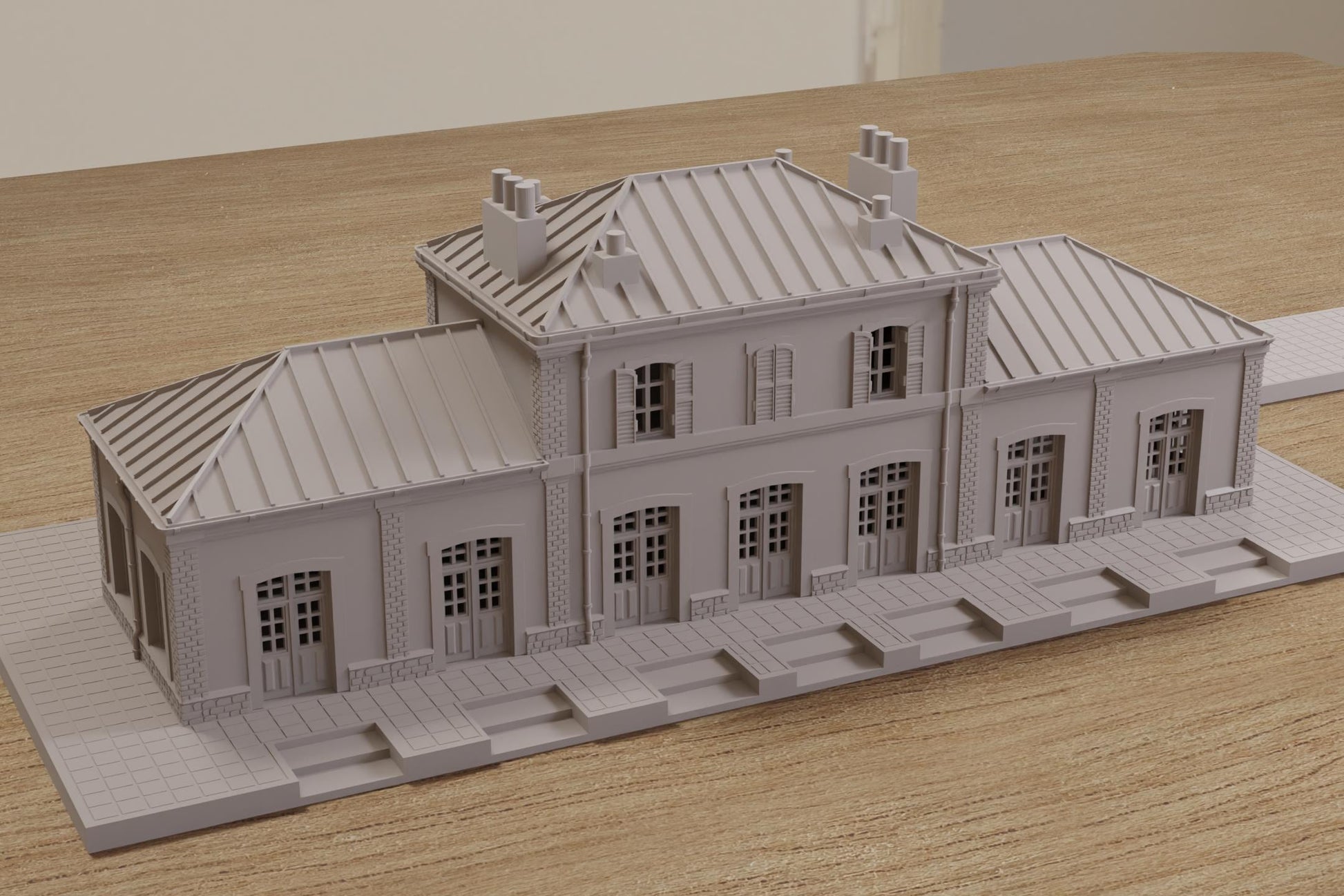 Wargaming Terrain WWII Carentan Train Station Various Scales Historical Wargaming (US tariffs are pre-paid by us)