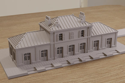 Wargaming Terrain WWII Carentan Train Station Various Scales Historical Wargaming (US tariffs are pre-paid by us)