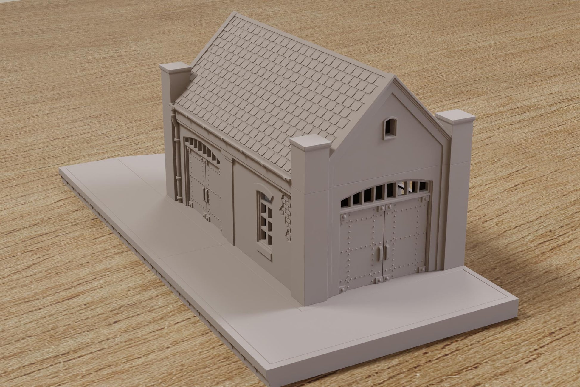 Wargaming Terrain WWII Carentan Train Station Warehouse Various Scales Historical Wargaming (US tariffs are pre-paid by us)