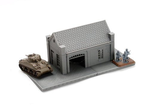 Wargaming Terrain WWII Carentan Train Station Warehouse Various Scales Historical Wargaming (US tariffs are pre-paid by us)