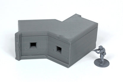 Wargaming Terrain WWII German Double MG Bunker Various Scales Historical Wargaming (US tariffs are pre-paid by us)