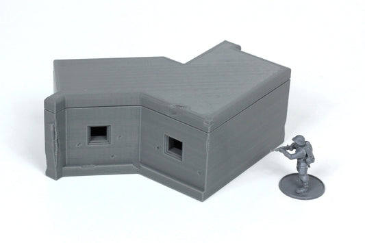 Wargaming Terrain WWII German Double MG Bunker Various Scales Historical Wargaming (US tariffs are pre-paid by us)