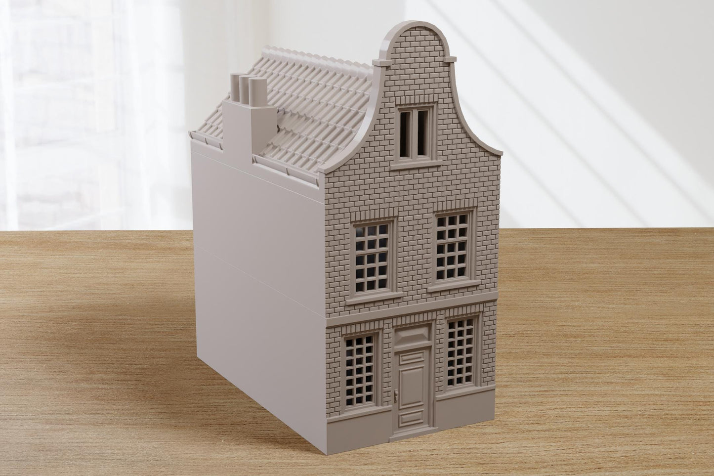 Wargaming Terrain WWII Dutch Canal Gable House Delft 1 Various Scales Historical Wargaming (US tariffs are pre-paid by us)