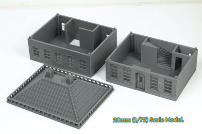 Wargaming Terrain WWII Dutch Manor House Lijstgevel Various Scales Historical Wargaming (US tariffs are pre-paid by us)