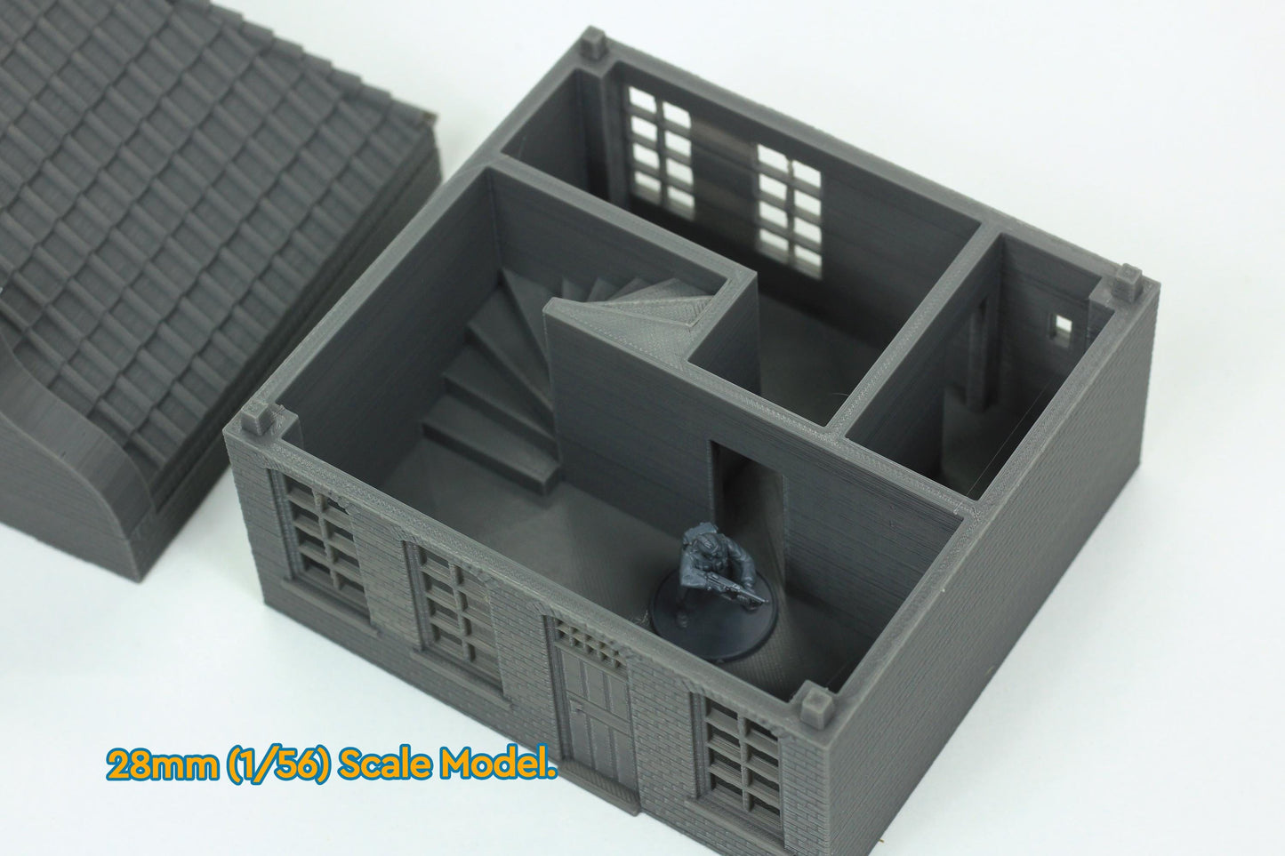 Wargaming Terrain WWII Dutch Neck Gable House Hals Gevel Various Scales Historical Wargaming (US tariffs are pre-paid by us)