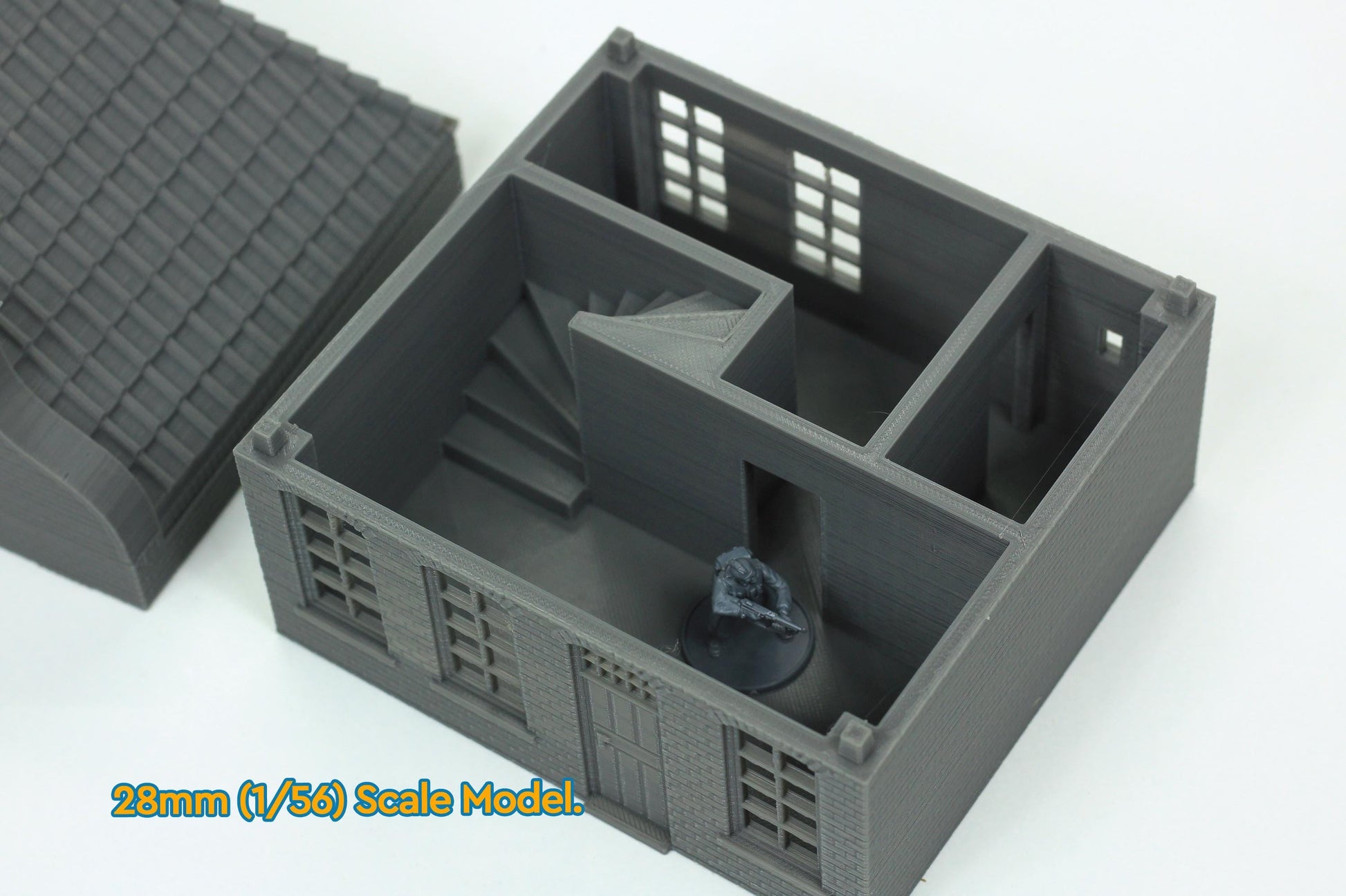 Wargaming Terrain WWII Dutch Neck Gable House Hals Gevel Various Scales Historical Wargaming (US tariffs are pre-paid by us)
