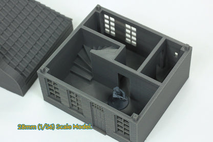 Wargaming Terrain WWII Dutch Neck Gable House Hals Gevel Various Scales Historical Wargaming (US tariffs are pre-paid by us)