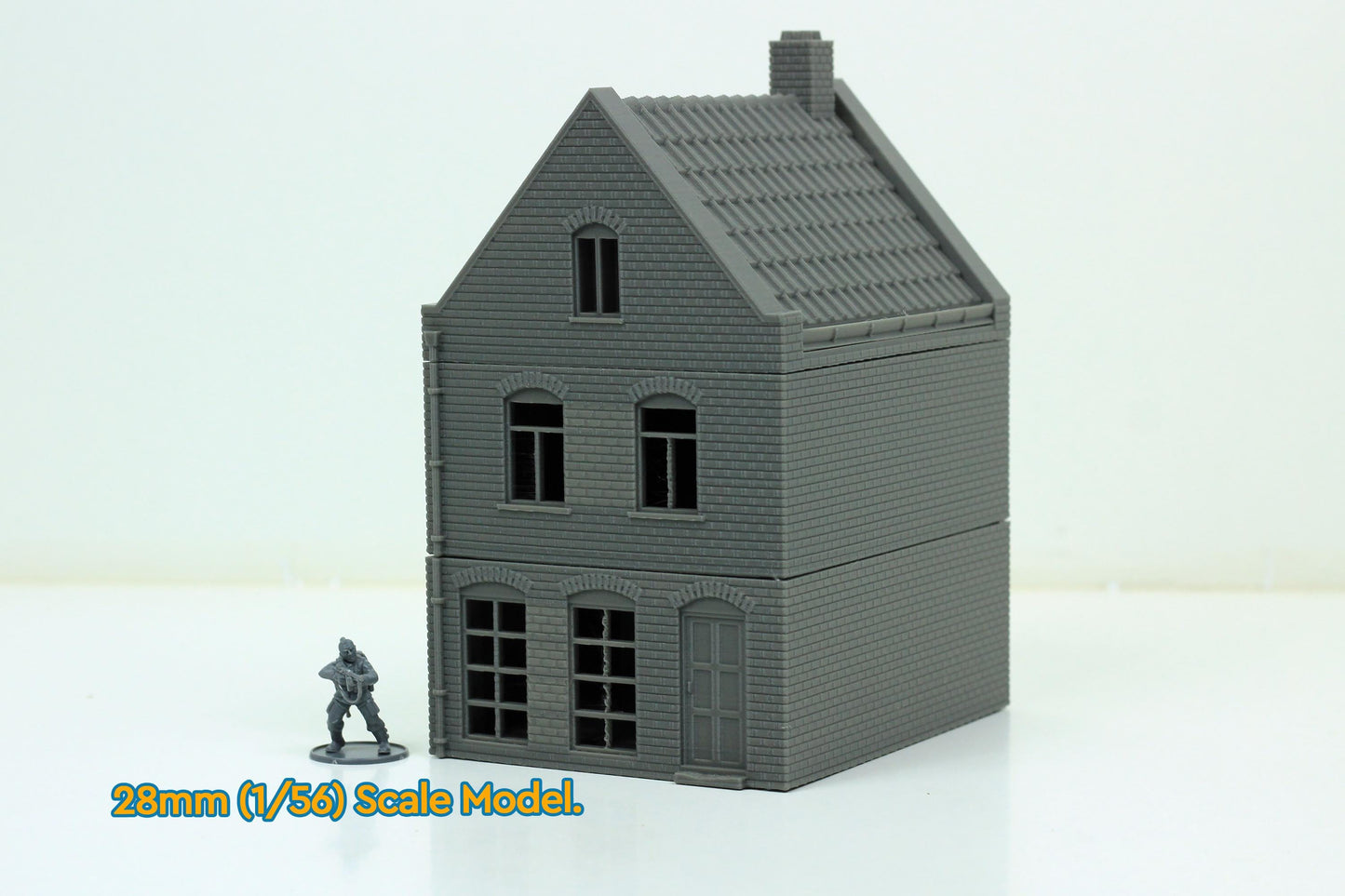 Wargaming Terrain WWII Dutch Spout Gable House Tuitgevel Various Scales Historical Wargaming (US tariffs are pre-paid by us)