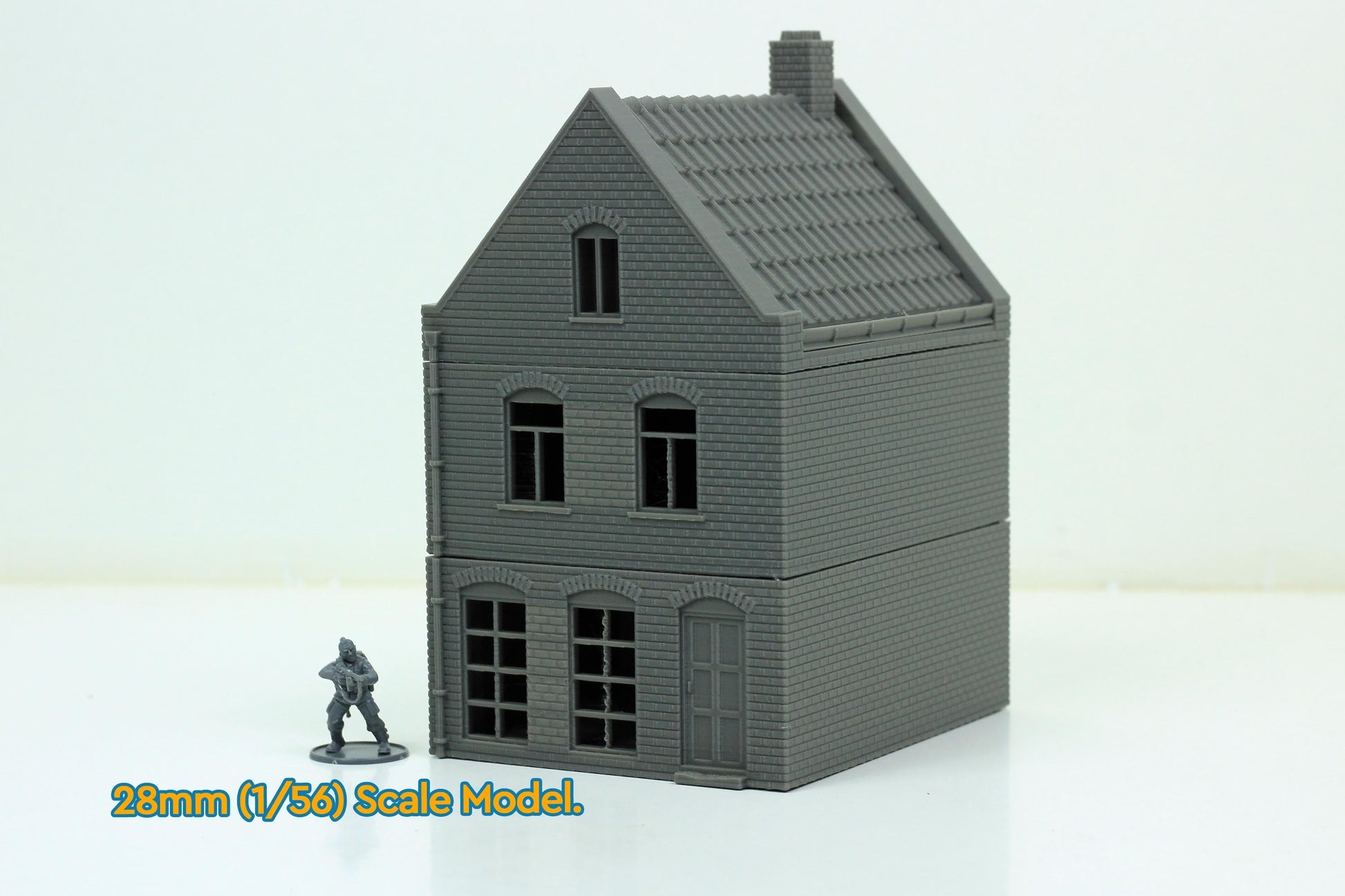 Wargaming Terrain WWII Dutch Spout Gable House Tuitgevel Various Scales Historical Wargaming (US tariffs are pre-paid by us)