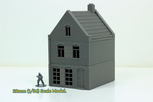 Wargaming Terrain WWII Dutch Spout Gable House Tuitgevel Various Scales Historical Wargaming (US tariffs are pre-paid by us)