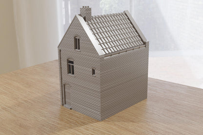 Wargaming Terrain WWII Dutch Spout Gable House Tuitgevel Various Scales Historical Wargaming (US tariffs are pre-paid by us)